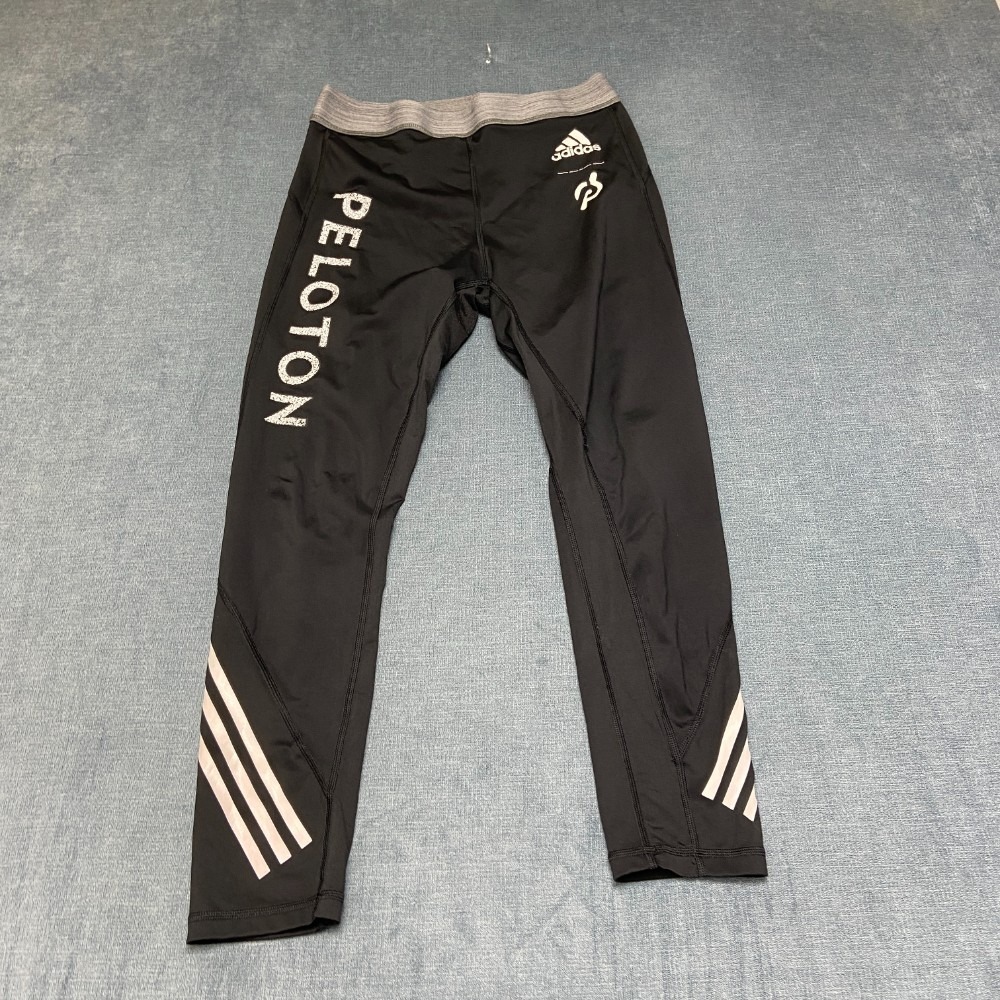 Adidas Peloton Leggings Womens 27x24 Black Elastic Waist Outdoor Skinny Leg Yoga